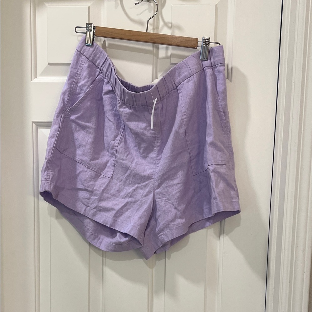 J. Crew Women's High Waist Lavender Shorts